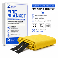 Couverture anti-feu en silicone résistante à la chaleur pour la cuisine, la cuisson et la protection en cas d'incendie