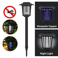 Lampe Solaire Anti-Moustiques Extérieure Étanche à LED, Électrique, pour Jardin et Pelouse