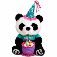 Peluche Ours en Peluche Mignon pour Anniversaire, Design T-Shirt Joyeux Anniversaire avec Gâteau, Cadeau de Fête pour Enfants, Animal en Peluche Prix de Gros