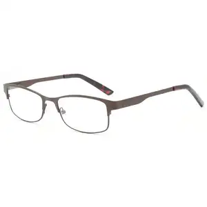 2024 più nuovi occhiali da lettura per gli uomini di migliore qualità in metallo materiale lettore con cerniera in metallo può logo personalizzato di stampa all'ingrosso