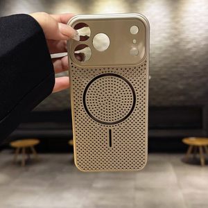 Newest Heat Dissipation Magnetic Hard <b>PC</b> <b>Wireless</b> Charge Anti-Fingerprint Business Style Phone Case for 13-17 Pro Max - Product Image 5