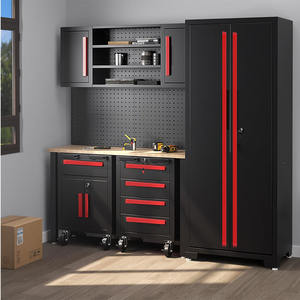 Boîte à outils <span class=keywords><strong>de</strong></span> quincaillerie modulaire robuste Construction en métal en acier Atelier <span class=keywords><strong>de</strong></span> réparation automobile Outil <span class=keywords><strong>de</strong></span> stockage Coffre Poussoir à main <span class=keywords><strong>Chariot</strong></span> <span class=keywords><strong>de</strong></span> voiture - Product Image 5