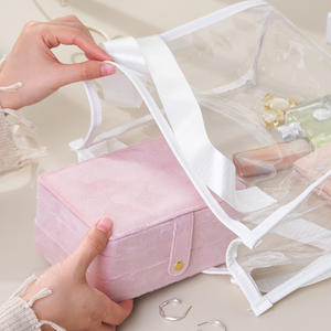 Boîte à bijoux multi-couches en cuir M (16,5x11,5x8cm) - Product Image 3