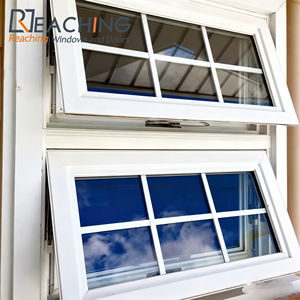 Vente en gros de fenêtres en alliage d'aluminium de qualité supérieure à rupture thermique avec grand auvent de contreventement avec moustiquaire en acier inoxydable et design moderne - Product Image 5