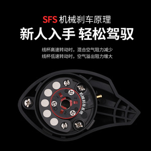 Takumi SFS Double frein noir leurre sous-moulinet longue portée Anti-Explosion goutte d'eau moulinet de pêche pour la position du ruisseau - Product Image 2