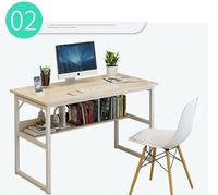 AILICHEN Table de bureau de direction de haute qualité design utilisé bureau d'ordinateur en acier avec dessus en bois