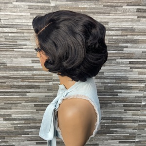 Peluca <span class=keywords><strong>de</strong></span> <span class=keywords><strong>Cabello</strong></span> <span class=keywords><strong>Humano</strong></span> Corto Estilo Bob <span class=keywords><strong>de</strong></span> Moda 2026, Peluca con Cierre <span class=keywords><strong>de</strong></span> Encaje 5x5, Alta Densidad, Estilo Sassoon, Sin Pegamento, Colores <span class=keywords><strong>de</strong></span> Moda - Product Image 4