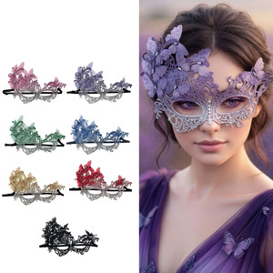 Masque de Masquerade à Prix Abordable, <span class=keywords><strong>Accessoires</strong></span> Décoratifs pour Fête, Masque Creux pour Halloween, Cosplay, Cache-œil, Bandeau Cache-œil - Product Image 3