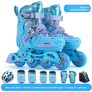 Patins à roulettes en ligne pour enfants, roues de 66 mm et 68 mm, ABEC-7, longueur réglable, dessus en microfibre, 2 couleurs, unisexe - Product Image 5