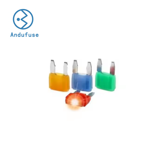 Nylon Material 1pcs 32V Small Medium Auto Fuse Glow Smart Blade Fuse Car Fuse with Led Indicator for RV, Truck, Marine