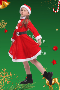 Set di cappelli da cintura in velluto dorato per adulti-Costume da Cosplay per feste di natale nuovo anno principessa personaggio stampato 3 abito - Product Image 3
