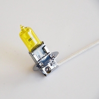 Lampe halogène H3 12V 55W Jaune 3000K Phare Xénon Verre Remplacement Voiture Lumière Auto Ampoule