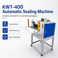 Machine d'emballage automatique de sacs d'expédition de qualité alimentaire, ensacheuse de pochettes polyvalentes, avec moteur, ERP, WMS, impression d'étiquettes et scellage pour le commerce électronique