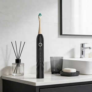 <span class=keywords><strong>Brosse</strong></span> à dents électrique sonique écologique en <span class=keywords><strong>bambou</strong></span>, étanche IPX7, avec tête en <span class=keywords><strong>bambou</strong></span> naturel, 5 modes, étanche IPX7 pour adultes - Product Image 2