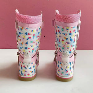 Zapatos ortopédicos médicos hechos en China para niños, equipo <span class=keywords><strong>de</strong></span> rehabilitación ortopédico <span class=keywords><strong>de</strong></span> suela dura <span class=keywords><strong>de</strong></span> cuero rojo, zapatos correctivos - Product Image 5