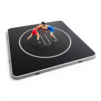 Tapis de lutte gonflable de 13 pieds / 10 pieds en PVC, tapis de Jiu Jitsu, tapis d'entraînement de gymnastique pour BJJ, MMA, arts martiaux, boxe, grappling et judo