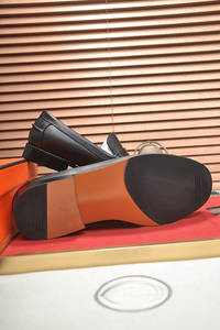 Mocasines de cuero negro para hombre, zapatos casuales de vestir para negocios y uso diario, hermessing - Product Image 6