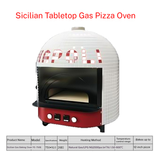 Four à <span class=keywords><strong>pizza</strong></span> napolitaine de style sicilien italien pour restaurant occidental, burgerie, pizzeria, pour la cuisson de pizzas fines - Product Image 2