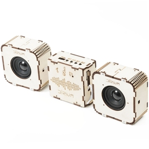 Kit électronique éducatif DIY OKYN-G5772, haut-parleur en bois avec prise en charge USB, carte TF et Aux pour les étudiants - Product Image 2