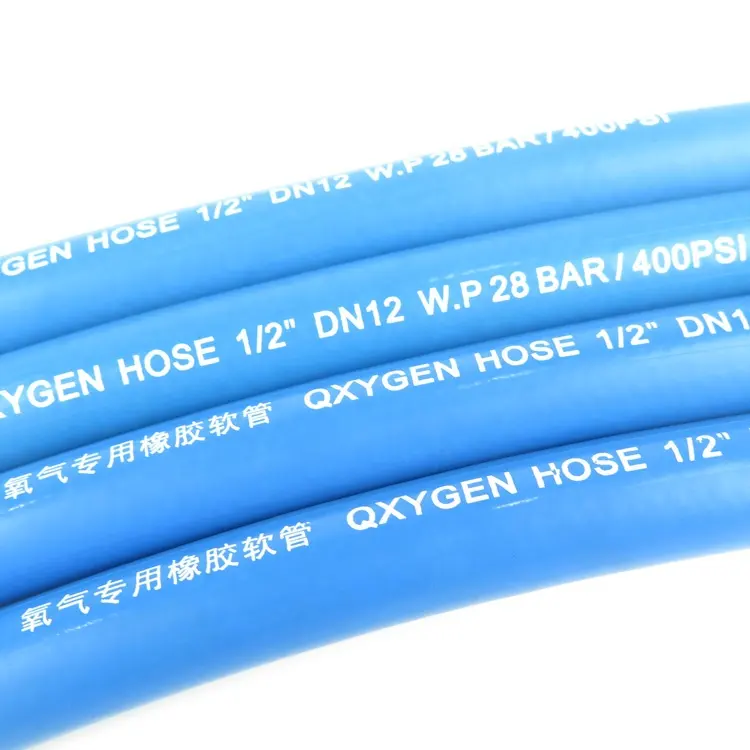 GB/T 2550 Industrial alta presión oxígeno acetileno soldadura Sellado doble Color Gas manguera de aire Flexible para coches