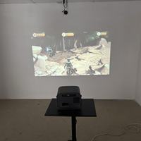 Système de projection interactive AR (réalité augmentée) sur mur/sol, expérience immersive, projection en couloir intérieur