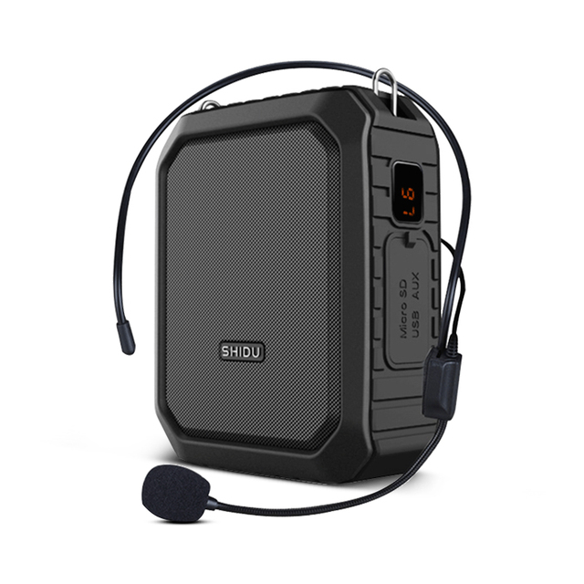 SHIDU M800 18W Loud Sound Portable PA Speaker System Bluetooth Headset Microphone Outdoor Waterproof Voice Amplifier for Teacher