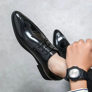 Zapatos Oxford de Cuero Genuino para Hombre, Estilo Italiano de Alta Gama, Hechos a Mano, para Boda, con Cierre Deslizante, Otoño, Ligeros, Bordados, Camuflaje - Product Image 5