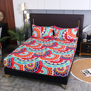 Groothandel Custom Bohemian Patroon <span class=keywords><strong>3</strong></span> Stuks Hoeslakens Sets Antislip Polyester Hoeslaken Voor Queen Size Bed Voor Home Hotel - Product Image 6