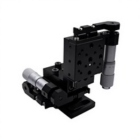 Plataforma Manual XYZ LDTSZ-03-09 de 34x34 mm, Recorrido de 13 mm en 3 Ejes, Microposicionamiento de Precisión, Plataforma de Laboratorio
