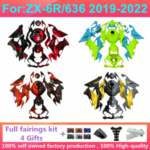 Kit de carénage complet pour moto compatible avec <span class=keywords><strong>KAWASAKI</strong></span> <span class=keywords><strong>Ninja</strong></span> ZX6R 636 ZX-6R 2019 <span class=keywords><strong>2020</strong></span> 2021 2022 19 20 21 22 Kits de carénages complets Carrosserie - Product Image 3
