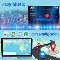 Radio Android 9 pouces 10 pouces 8 cœurs Écran tactile IPS Navigation GPS CarPlayer Lecteur DVD de voiture Lecteur multimédia de voiture stéréo 2 Din