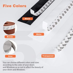 45MM <strong>Adhesive</strong> Weather Stripping Silicone Rubber <strong>Door</strong> Seal <strong>Strip</strong> <strong>Door</strong> Bottom Window Transparent <strong>Sealing</strong> Tape - Product Image 6