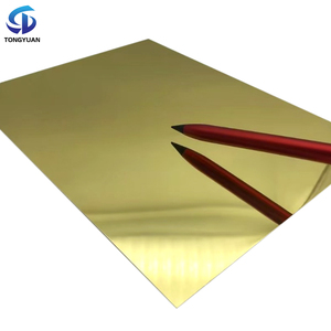 Plaque acrylique miroir dorée <span class=keywords><strong>anti</strong></span>-buée TONGYUAN pour applications dans les salles de bain et les spas - Product Image 1