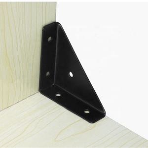 Attaches et protecteurs de quincaillerie pour meubles en acier Connecteurs d'angle triangulaire droit pour pieds de meubles - Product Image 4
