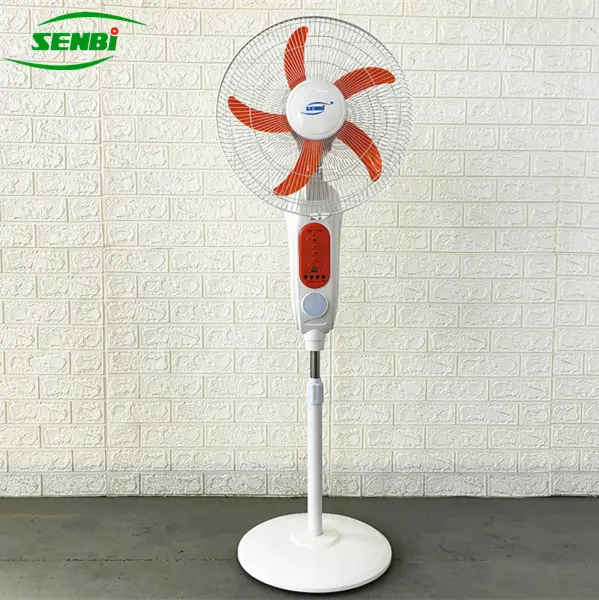 16 Inch 18 Inch Ac Dc Power Stand Ventilator Met Usb Led Licht 30 Minuten Timer Vloer Fan Lood-zuur batterij Stand Fan