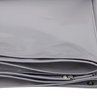Bâche en toile PVC robuste, imperméable et résistante aux intempéries pour la protection des structures en acier
