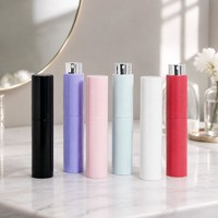 Atomiseur de parfum rechargeable de 10 ml, design sans capuchon rotatif, mini flacon pulvérisateur de voyage, logo personnalisé, cosmétique