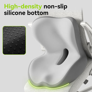 كرسي مكتب لتخفيف الآلام بتصميم مريح للعصب العظمي قطن مضاد للانزلاق وسائد مقعد من الفوم القطني - Product Image 5