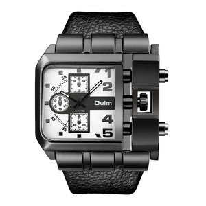 Oulm 3364 <span class=keywords><strong>Orologio</strong></span> da Polso di Lusso con Quadrante Quadrato e <span class=keywords><strong>Cinturino</strong></span> Largo, <span class=keywords><strong>Orologio</strong></span> al Quarzo da <span class=keywords><strong>Uomo</strong></span>, <span class=keywords><strong>Orologio</strong></span> Maschile Super Grande, Montre Homme - Product Image 6