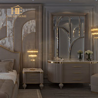 Nouveau lit double king en tissu design italien de luxe tapissé doux pour la vente en gros de meubles de chambre à coucher de luxe pour villa