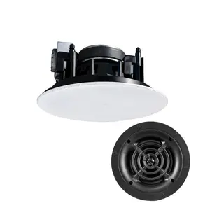 High quality pa system Fixed Pressure mount Borderless Coaxial Ceiling Speaker for shopping centres hotel