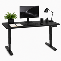 Escritorio Eléctrico Ergonómico de Altura Ajustable con Doble Motor, Color Negro, Modelo 2026, Escritorio Moderno para Oficina y Computadora con Estructura Metálica