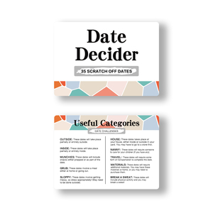 Tùy chỉnh in ngày đêm tốt phiêu lưu thách thức trò chơi Cào thẻ cho các cặp vợ chồng - Product Image 5