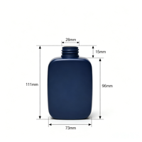 Flacon pompe carré en HDPE de 180 ml, distributeur or rose pour savon liquide, shampoing, lotion corporelle, sans BPA, conforme FDA, finition soyeuse