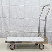 Chariot à plate-forme en acier inoxydable chariot pliable
