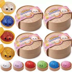 Glitter Dumpling Squishy - Caja de Dumplings con Purpurina Aleatoria, Juguete Squishy de 10 Colores, Más Sorpresas - Product Image 1
