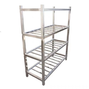 Gran oferta, estante de cocina de acero inoxidable de cuatro capas de alta calidad, estante de pie sólido y duradero para almacenamiento comercial de alimentos - Product Image 6