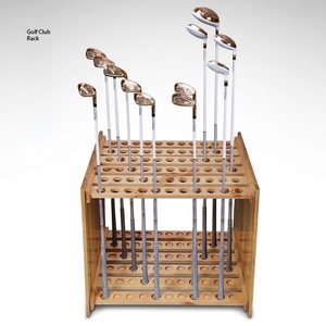 Soporte <span class=keywords><strong>de</strong></span> <span class=keywords><strong>Madera</strong></span> Personalizado para <span class=keywords><strong>Palos</strong></span> <span class=keywords><strong>de</strong></span> <span class=keywords><strong>Golf</strong></span>, para Diestros, con Capacidad para 66 <span class=keywords><strong>Palos</strong></span>, Incluye Soporte para Hierros, <span class=keywords><strong>Madera</strong></span> y Putter - Product Image 2
