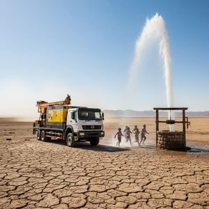 Foreuse <span class=keywords><strong>de</strong></span> puits d'eau montée sur camion avec moteur diesel, profondeur maximale <span class=keywords><strong>de</strong></span> 600 m, composants essentiels du moteur, utilisation facile - Product Image 2