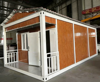 Maison conteneur pliable préfabriquée de 20 pieds en panneaux sandwich, modulaire, portable, mobile, pour chambre, villa, hôtel, école, supermarché, bureau